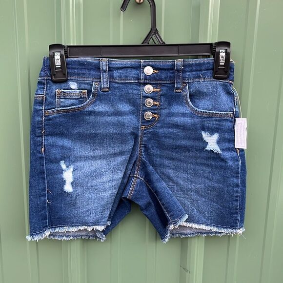 Girls Midi Distressed Denim Shorts 3-Pack Size M - Picture 4 of 11